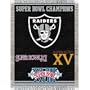 Northwest Oakland Raiders Super Bowl Commerative Throw