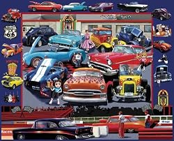 Oldies But Goodies 1000 pc Classic Cars Jigsaw Puzzle by White Mountain