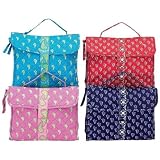 4pc Quilted Travel Case Set