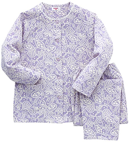 (グンゼ)GUNZE 婦人フェミニンパジャマ(日本製・肌側綿100%)長袖長パンツ(ソフトリバーコットキルト)