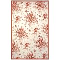 Safavieh Garden Rose Wool Hook Rug Collection - Ivory/ Rose