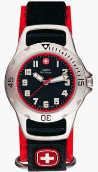 Swiss Military Extreme Black Nylon-Velcro Watch