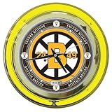 NHL Boston Bruins 14-Inch Diameter Neon Clock