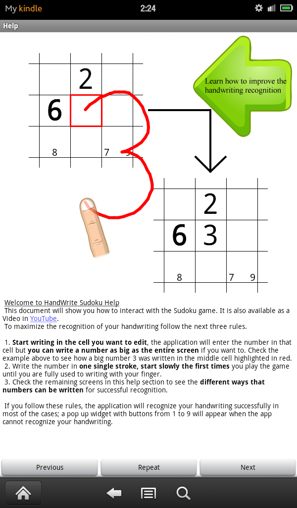 Amazon HandWrite Sudoku For Kindle Fire Appstore For Android