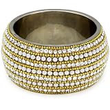 Chamak by priya kakkar Large White Crystal Bangle &
