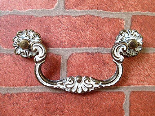 4 Bail Dresser Pulls Drawer Pull Handles Antique Bronze White Vintage Look 100