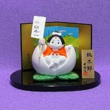 節句人形 五月人形 コンパクト【桃太郎白磁飾り】NO. 956 兜飾り 陶器置物