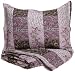 Cathay Home Fashions Luxury Silky Soft Jacobean Bird Mini Quilt Set, King