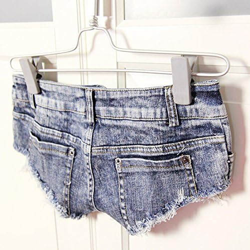 Syyeah Sexy Cut Off Low Waist Women Denim Jeans Shorts Short Mini Hot Pants (M)