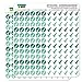 Check Mark Dots Planner Calendar Scrapbooking Crafting Stickers - Teal - Clear