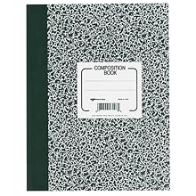 Rediform Composition Book, College/Margin Rule, 8.38 x 11 Inches, White, 80 Sheets per Pad (43481)