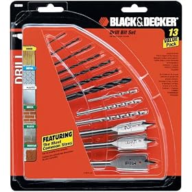 Black and Decker 15098 Mixed Drilling Set, 13-Piece by Black & Decker