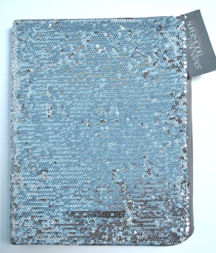Victoria's Secret Sequin Passport Holder Case Silver