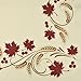 DII Polyester Printed Scroll Tablecloth for Thanksgiving or Fall, Seats 4 to 6 People, Harvest Scroll, 52 x 70