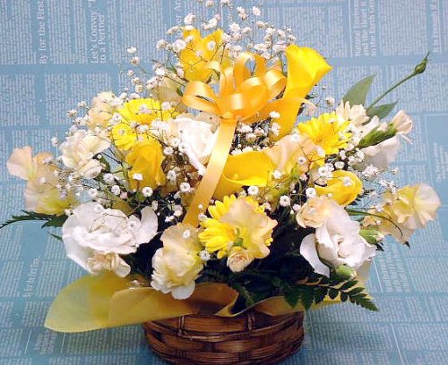 花工房花贈りエーデルワイス デザイナーズチョイスアレンジメントフラワーギフト〔ミックスして〕