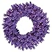 Vickerman 451007-36" Flocked Purple Fir 100 Purple Miniature Lights Christmas Wreath (K168437)