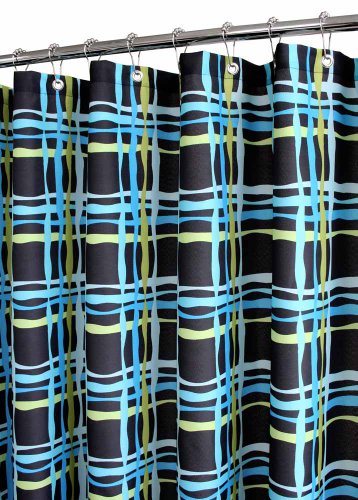 Park B. Smith Wavy Curtain Black/Watercolor