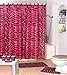 WPM 17 Piece Bath Accessory Set- Pink Zebra Shower Curtain with Decorative Rings + Bathroom Accessories Set