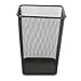 Aojia Rectangular Waste Bin,Steel Mesh,10.3 .3 .2h,Black Ly-9105b