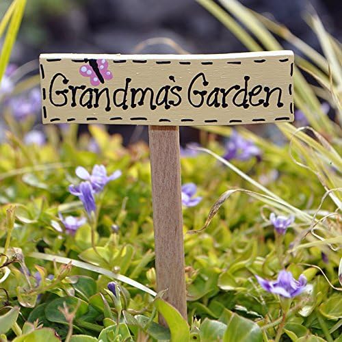 Miniature Garden Wooden Fairy Sign, Style Options, Fairies Welcome