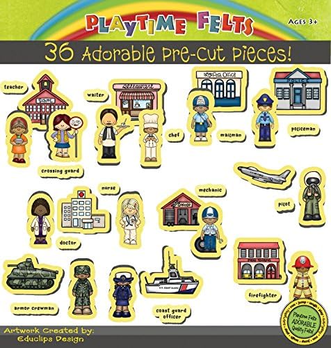 Our Community Workers Felt Set for Flannelboard Storytelling - Precut