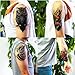 Dalin 4 Sheets Temporary Tattoos, Lotus, Owl, Skull
