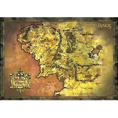 LORD OF THE RINGS: MIDDLE EARTH PARCHMENT MAP - Poster Gro�format