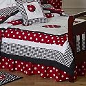 PolkaDot Ladybug Bed Skirt for Crib and Toddler Bedding Sets by JoJo Designs