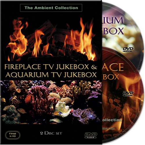 Fireplace TV Jukebox & Aquarium TV Jukebox 2 Disc Set