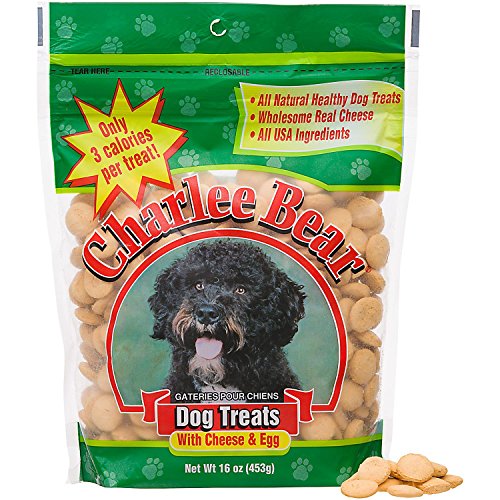All Natural Dog Treats by Charlee Bear - Cheese & Egg - 16 oz resealable bag