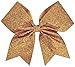 Glitter Performance Hair Bow Glitter Gold