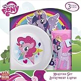 Zak! Designs Mealtime Set with Plate, Bowl and Tumbler featuring My Little Pony Graphics, Break-resi