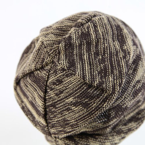 ップニット帽 BeigeWhite\/ベージュ白色 ckni0