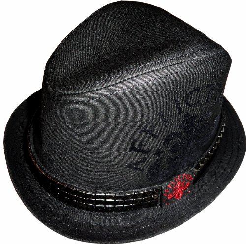 Men's Affliction Justice Fedora Hat Black
