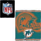 Northwest Miami Dolphins 50x60 Reversible Micro Raschel