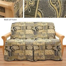 Casablanca Skirted Futon Slipcover Full 5 pc pillow set 619 by SlipcoverShop