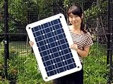 Sun Pad (サンパッド) 40Wで極薄2.6ミリ 1.9kgの超軽量でスタイリッシュデザイン  物干し竿に吊り下げ可能な、高効率のソーラーパネル ～マンションのベランダで、美しく太陽光発電を！