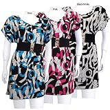 Eve Women's Short-sleeve Printed Belted Dress