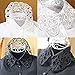 Ikee Design 2pcs Set Women's Detatchable False Shirt Lace Collar Dickey 70% Cotton Black and White