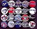 Set of 20 Toronto Blue Jays Pins 1.25