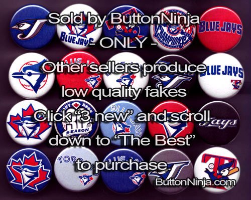 Set of 20 Toronto Blue Jays Pins 1.25