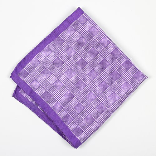 Plaid Silk Pocket Square