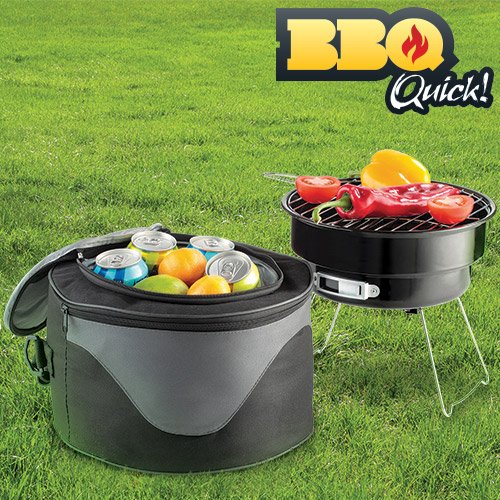 BBQ QUICK - Barbecue Portable, Pliable et Transportable - Noir