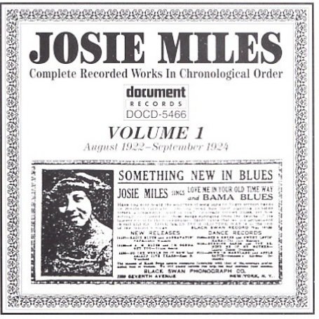 CD-Charts  Search : Josie Miles Vol.1 1922-1924