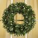 24" Cordless LED Pre-Lit Christmas Wreath