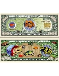 Frogs 1 $Million$ Froggie Dollars Novelty Bill Collectible with Currency Protector