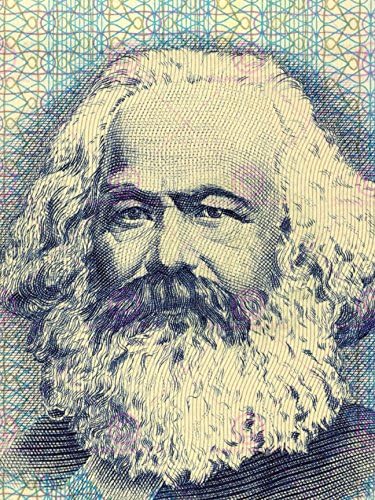 PAINTING POLITICAL KARL MARX BANKNOTE DESIGN COMMUNISM ART PRINT MP5442A