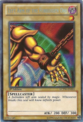 Yu-Gi-Oh! - Left Arm of the Forbidden One (LCYW-EN305) - Legendary Collection 3: Yugi's World - Unlimited Edition - Secret Rare