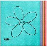 Skoy Eco-friendly Cleaning Cloth (4-pack: Assorted Colors)