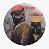 Black Sabbath Never Say Die Gasmasks AUTHENTIC 1980s RETRO VINTAGE 1.25 Button / Pin Black Sabbath Never Say Die Gasmasks AUTHENTIC 1980s RETRO VINTAGE 1.25 Button / Pin